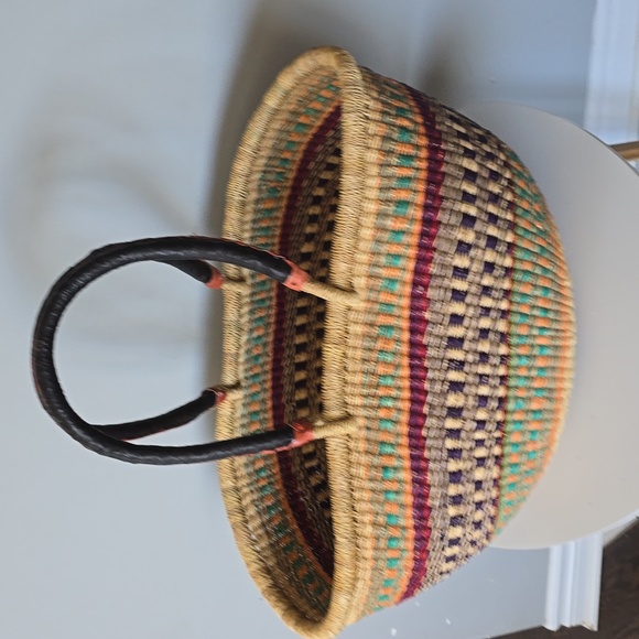 Handwoven Multicolour Basket - Picture 5 of 5